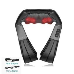 Shiatsu Neck & Back Massager w/ Heat, Deep Tissue 3D Kneading Pain Relief